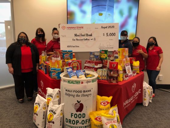 HAWAII STATE FCU DONATES $75,000 AND 7,400 POUNDS OF FOOD TO LOCAL FOODBANKS ON OAHU AND MAUI