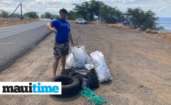 Volunteers Collect rubbish from neighborhoods and shorelines as part of the 16th Annual Lahaina Town Cleanup